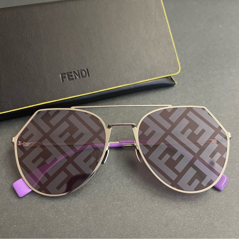 FENDI Silver Women Sunglasses